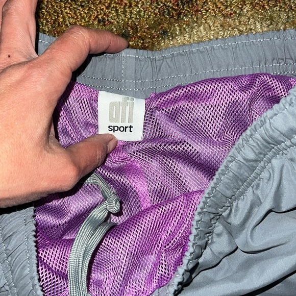 AFI Sport purple & grey Track Suit Outfit Set Size Medium pants and large Zip Up - Picture 8 of 10